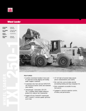 Wielladers Terex TXL 250-1