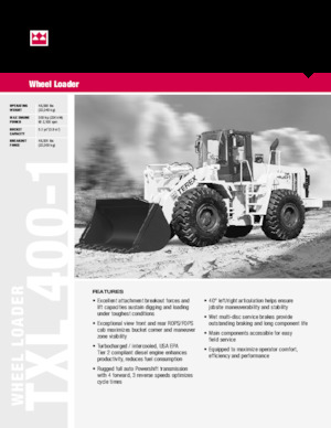 Wielladers Terex TXL 400-1