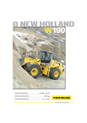 Wielladers New Holland W190B