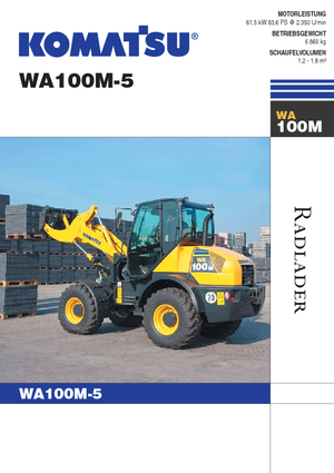 Wielladers Komatsu WA100M-5