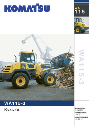 Wielladers Komatsu WA115PT-3