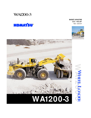 Wielladers Komatsu WA1200-3