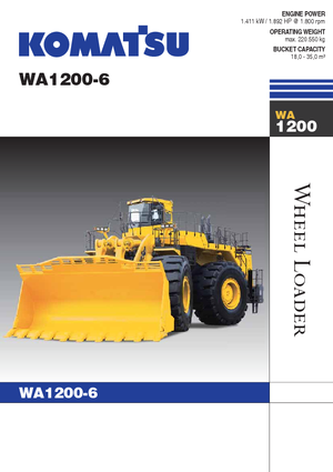 Wielladers Komatsu WA1200-6