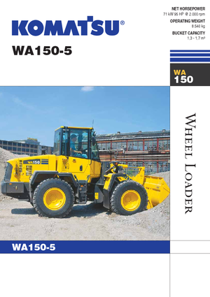 Wielladers Komatsu WA150-5