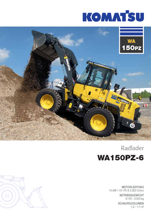 Wielladers Komatsu WA150PZ-6