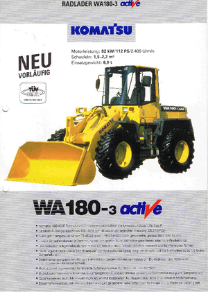 Wielladers Komatsu WA180PT-3 active