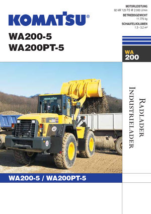 Wielladers Komatsu WA200-5