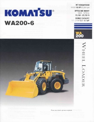 Wielladers Komatsu WA 200-6