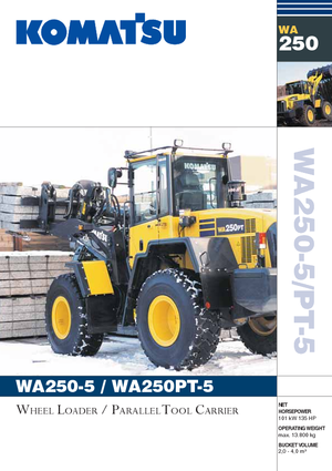 Wielladers Komatsu WA250-5