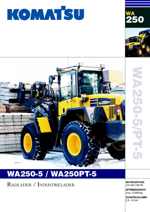Wielladers Komatsu WA250-5