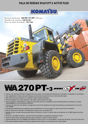 Wielladers Komatsu WA270PT active Plus