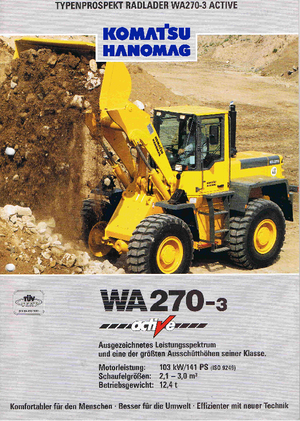 Wielladers Komatsu WA270-3 active