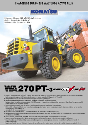 Wielladers Komatsu WA270PT active Plus