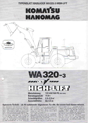 Wielladers Komatsu WA320-3 active