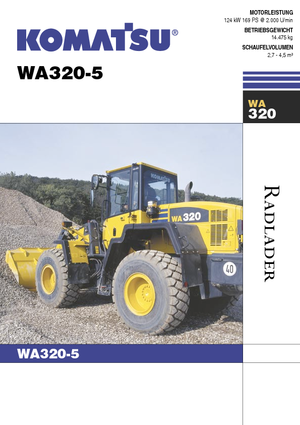 Wielladers Komatsu WA320-5