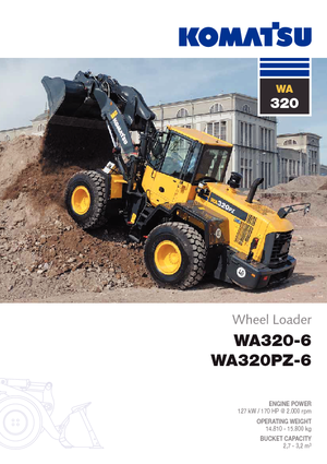Wielladers Komatsu WA320-6