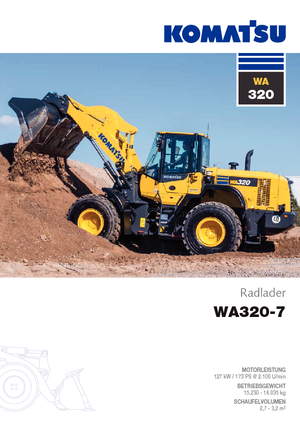 Wielladers Komatsu WA320-7