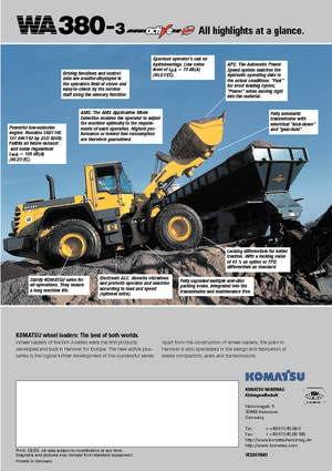 Wielladers Komatsu WA380-3 active Plus