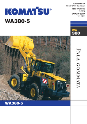 Wielladers Komatsu WA380-5