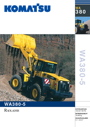 Wielladers Komatsu WA380-5