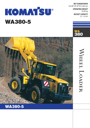 Wielladers Komatsu WA380-5