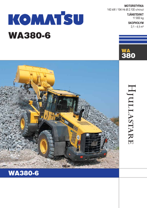 Wielladers Komatsu WA380-6