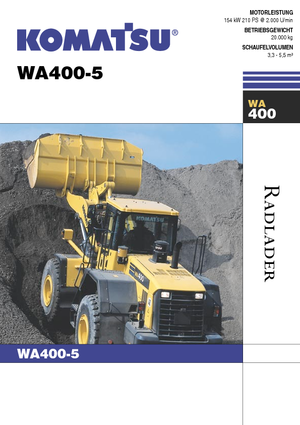 Wielladers Komatsu WA400-5