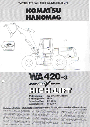 Wielladers Komatsu WA420
