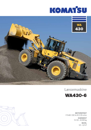 Wielladers Komatsu WA430-6E0