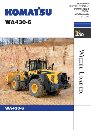 Wielladers Komatsu WA430-6E0