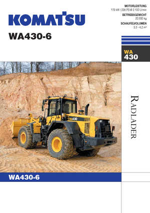 Wielladers Komatsu WA430-6E0
