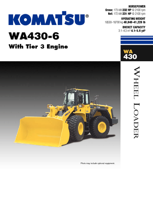 Wielladers Komatsu WA430-6E0