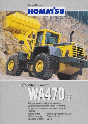 Wielladers Komatsu WA 470-3