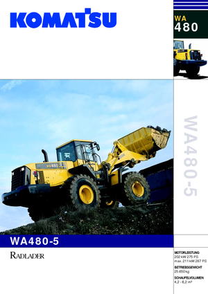 Wielladers Komatsu WA480-5