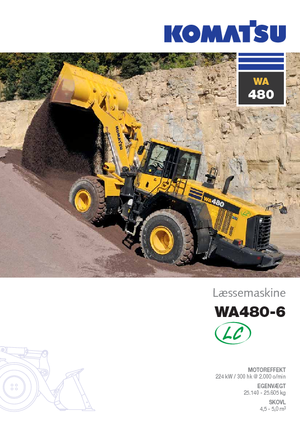 Wielladers Komatsu WA480-6
