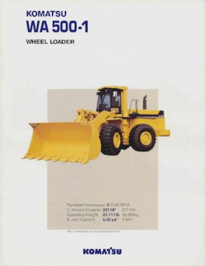 Wielladers Komatsu WA 500-1