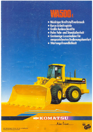 Wielladers Komatsu WA500-1