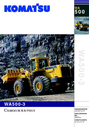 Wielladers Komatsu WA500-3