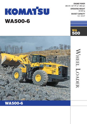 Wielladers Komatsu WA500-6
