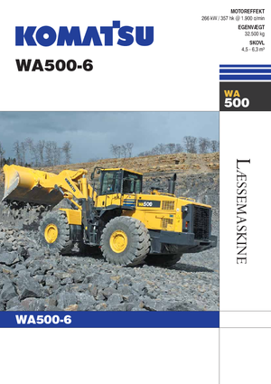 Wielladers Komatsu WA500-6
