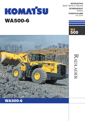 Wielladers Komatsu WA500-6