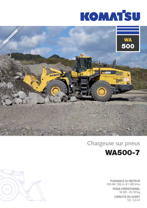 Wielladers Komatsu WA500-7