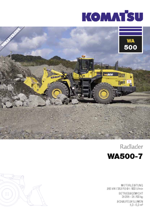 Wielladers Komatsu WA500-7