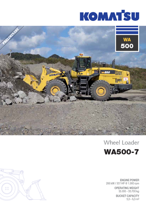 Wielladers Komatsu WA500-7