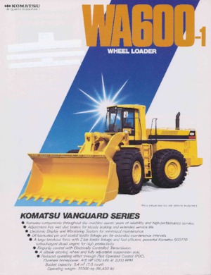 Wielladers Komatsu WA 600-1