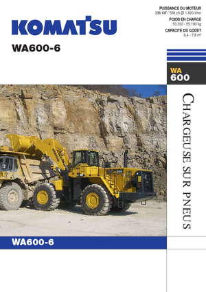 Wielladers Komatsu WA600-6