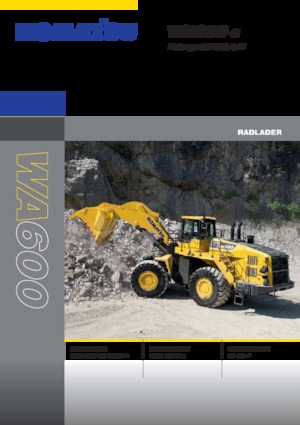 Wielladers Komatsu WA600-8E0