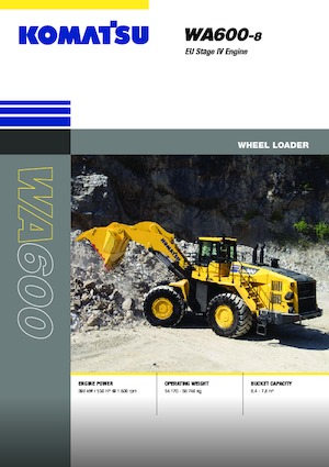 Wielladers Komatsu WA600-8E0