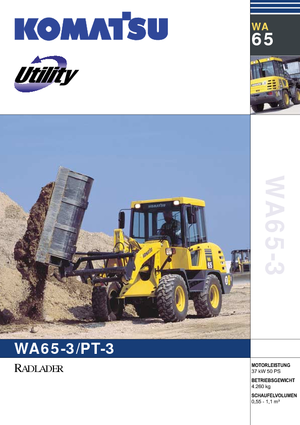 Wielladers Komatsu WA65-3