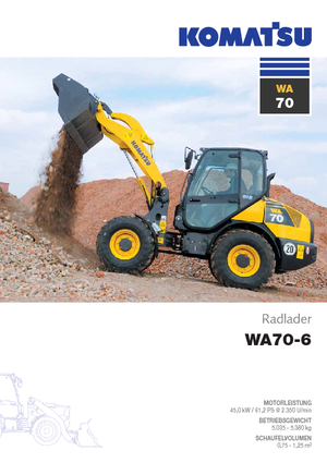 Wielladers Komatsu WA70-6